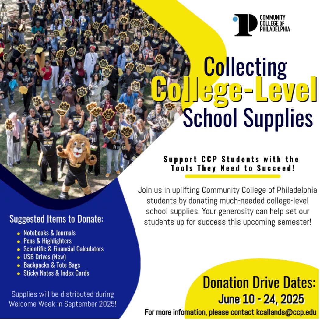 School supply drive poster
