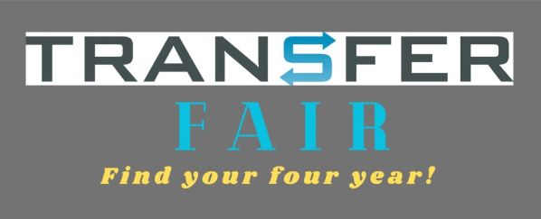 Banner with the words "Transfer Fair, Find your Four Year!"