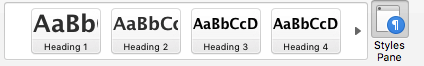 Heading Styles for MS Word - Mac Desktop