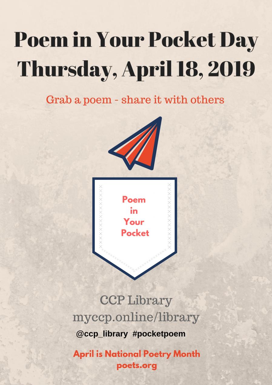 Poem in Your Pocket Day 2019