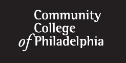 College logo, white text on black, not for use.