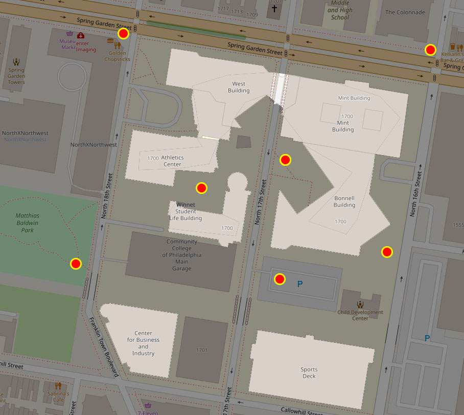 Meeting spot location map