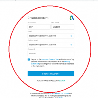 create account