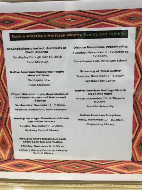 Native American Heritage Month Events