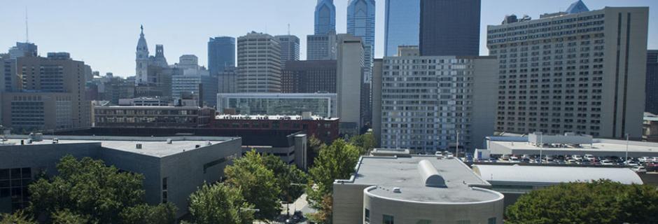 Rooftop view of Main campus at Community College of Philadelphia.