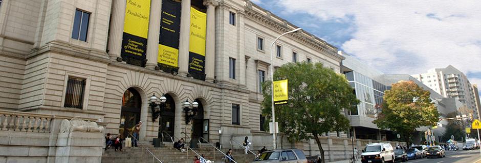 Building on Main Campus at Community College of Philadelphia.