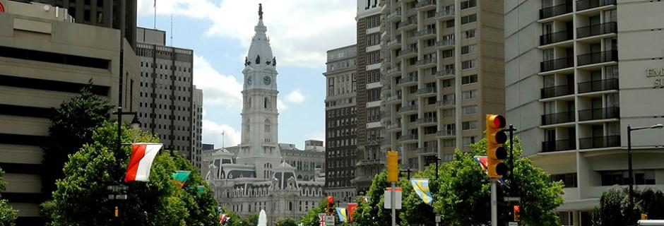 View of City Hall from the Parkway, adjacent to CCP