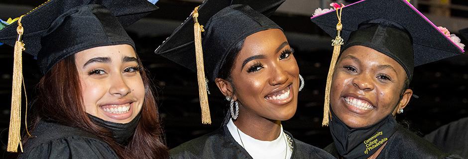 Students graduating from Community College of Philadelphia