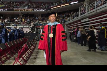 President Dr. Generals entering the arena.