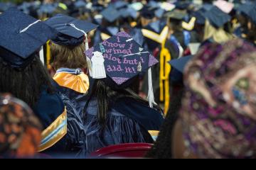 Decorated mortar board.