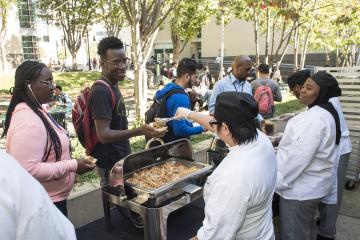 Culinary Arts students prepared and serve a traditional Columbian meal.