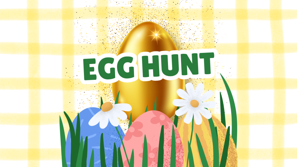 "Egg Hunt" graphic