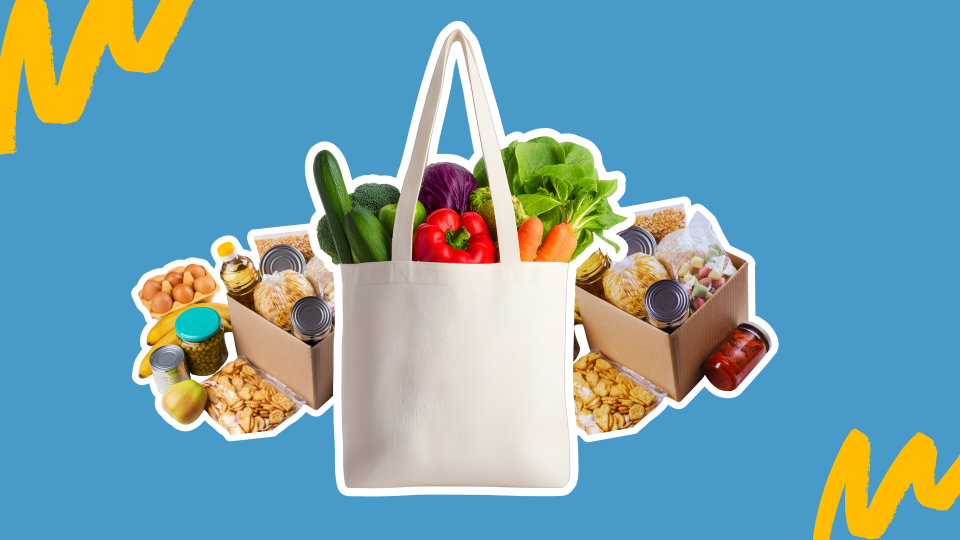 Grocery Bags of Food