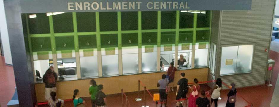Enrollment Central located in the Bonnell Building
