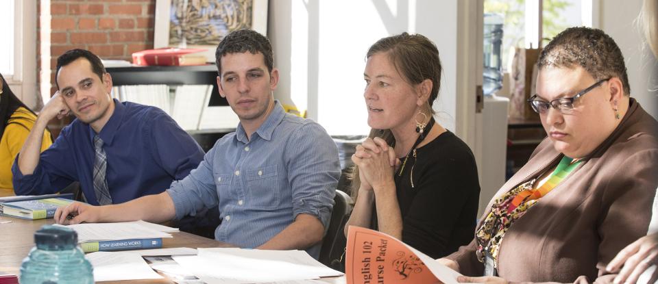 Faculty Members at table